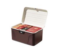Generisch Boîte de rangement verrouillable - Boîte portable sécurisée avec bloc | Outil d'organisation de mot de passe | Compétences pour drogues, documents, dossiers et articles de santé