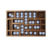 Generisch Boîte d'ombrage avec étagères - Plateau d'imprimante en bois - Boîte à ombre miniature en bois - Étagère murale avec 25 compartiments - Vitrine de ferme - Boîte à épices