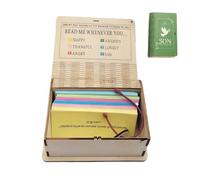Generisch Boîte en bois avec versets de la - 150 cartes - Inscription inspirante - Rangement des versets émotionnels de la - Pour la maison, la remise de diplôme, la prière quotidienne, le