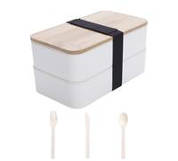 Generisch Boîtes à déjeuner pour adultes - Boîte de rangement hermétique à deux couches empilable | Récipient de rangement pour repas avec couvercle, pour femmes étudiants école travail voyage