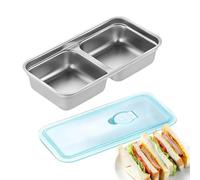 Generisch Boîtes à goûter | Boîtes à épices divisées, double compartiment avec couvercle pour les voyages, le camping, le bureau et l'école