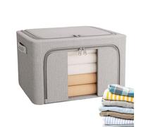 Generisch Boîtes à vêtements - 24 l - Paniers à linge empilables sous le lit - Pour voyage, camping, appartement, placard, garage, buanderie, compacte, pliable