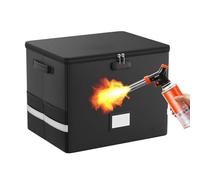 Generisch Boîtes de rangement pour disques vinyles | & Organiseur de rangement étanche pour disques vinyles, grand étui de transport avec grande capacité pour accessoires de tourne-disque