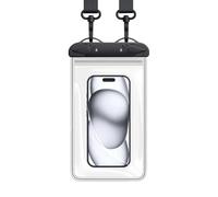 Generisch Boîtier mobile étanche flottant transparent avec cordon réglable compatible écran tactile, protection scellée pour plage, piscine, croisière, kayak, voyage, aventure, utilisation en plein