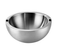 Generisch Bol à chiller - Vaisselle isotherme en acier inoxydable - Grand bol isolé pour guacamole, salsa, buffet, fête, accompagnement de fruits