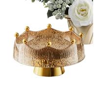 Generisch Bol à fruits pour plan de travail - Plateau d'organisation de cuisine (27,7 cm) - Design avec 8 fourchettes incluses - Pour, salade, desserts, collations, pâtes - Élégant et pratique