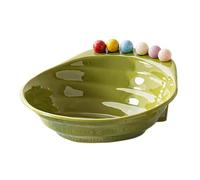 Generisch Bol à goûter avec fourchettes - Grande capacité avec 6 fourchettes - Assiette à fruits et bol pour fêtes - Pour fêtes à la maison, réunions de famille, thé de l'après-midi