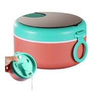 Generisch Bol à pâtes - PP 887 ml - Récipient alimentaire avec cuillère anti-fuite, micro-ondes, préparation des aliments, déjeuner, dîner, bol à pâtes instantané avec passoire - Voyage au bureau du