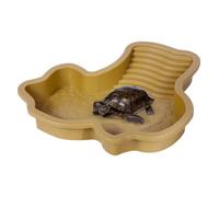 Generisch Bol bain-marie pour tortues - Bain pour reptiles avec rampe - Accessoire d'habitat - Pour aquarium, terrarium Basking Terrace - Pour amphibiens, lézards, tortues, décoration d'intérieur