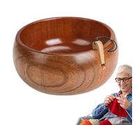 Generisch Bol de fil en bois | Plateau d'organisation de fil de bois - Support pour travaux de tissage et travaux manuels, pour crochets, femmes, tricoteurs, débutants, maison, dortoir, voyage et