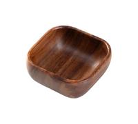 Generisch Bols en bois - Plateau de service carré décoratif en bois naturel, élégant et décoratif, vaisselle de cuisine rustique polyvalente pour la maison, les fêtes, les restaurants, 15 x 4,5 cm