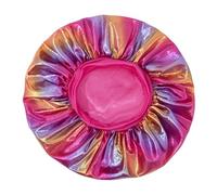 Generisch Bonnet de bain de style européen à large bord pour sieste, couverture complète des cheveux, tendance, pratique, couche élastique avec motifs, RD2, taille unique