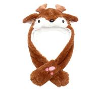 Generisch Bonnet de Noël - Accessoires de dessin animé en peluche | Design d'oreille mobile de 69,6 cm avec fonction et look d'hiver mignon | Parfait pour les filles Cosplay et les fêtes de
