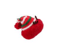 Generisch Bonnet de Noël pour femme au design ludique - Bonnet de Père Noël amusant comme pantoufle - Accessoire original pour la fête de Noël