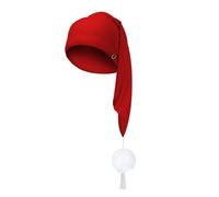 Generisch Bonnet de nuit unisexe à pointe écossais, accessoire bonnet de nuit avec pompon, costume de fête à thème, fête, carnaval, Noël, bonnet de nuit., 1-rouge, taille unique