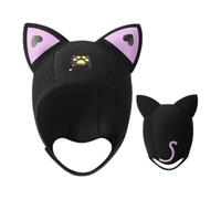 Generisch Bonnet de plongée avec oreilles de chat - Capuche de plongée avec oreilles de chat - 3 mm