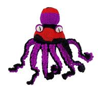 Generisch Bonnet d'hiver, cache-oreilles amusants, pour homme, en fil au crochet, le complément parfait à votre garde-robe d'hiver quotidienne, bonnet amusant (violet, taille unique)