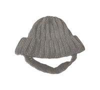 Generisch Bonnet tricoté 2026 avec oreilles - Adorable bonnet d'hiver pour petits chiens, chaud et douillet, parfait pour les photos et le temps froid (gris, taille unique)