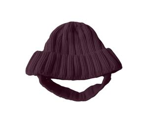 Generisch Bonnet tricoté 2026 avec oreilles - Adorable bonnet d'hiver pour petits chiens, chaud et douillet, parfait pour les photos par temps froid (violet, taille unique)