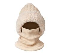Generisch Bonnet tricoté | Capuche thermique visage 3D | Bonnet tricoté respirant - Pour une utilisation en hiver, pour la vie quotidienne, le ski, l'intérieur, l'extérieur, les voyages et, crème