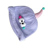 Generisch Bonnets d'hiver pour | Bonnet crocheté, Bonnet Mignon - pour Filles et bébés Tout-Petits en Plein air Temps Froid Automne Hiver Neige, Lilas, L