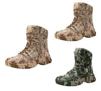 Generisch Bottes de combat militaire, tactiques, militaires, antidérapantes, pour homme, idéales comme bateau de plein air, de travail, de randonnée, d'intervention, kaki, 42 EU