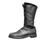 Generisch Bottes de cowboy western pour homme - Élégantes bottes de chevalier - Tête carrée - Broderie latérale - Vintage - Colorblock - Boucle décontractée - Bottes d'équitation, 03 noir., 38 EU