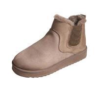 Generisch Bottes de neige avec bottes chaudes et confortables pour femme, bottes d'hiver en laine véritable pour un confort et une chaleur ultimes Jack pour femme, kaki, 41 EU