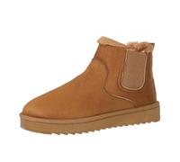 Generisch Bottes de neige avec bottes chaudes et confortables pour femme, bottes d'hiver en laine véritable pour un confort et une chaleur ultimes Jack pour femme, marron, 41 EU