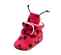 Generisch Bottes de neige chaudes pour garçon de 1 an - Chaussures chaudes pour nourrisson - Prewalker First Walkers - Chaussures de tennis, rouge, 12-18 mois