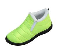 Generisch Bottes de neige courtes d'hiver pour femme - Doublure chaude - Bottes d'hiver larges - Chaussures thermiques - Bottines moyennes - Bottines douces et confortables - Bottes d'hiver