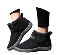 Generisch Bottes de neige d'hiver 2025 pour femme - Isolées jusqu'au milieu du mollet - Chaudes avec semelle souple - Chaussures de loisirs d'extérieur confortables pour temps froid - 26 clignotements