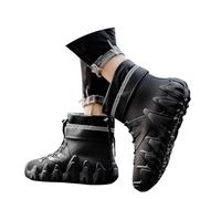 Generisch Bottes de neige d'hiver 2025 pour homme - Isolées - Longueur mi-mollet - Bottes de travail pour la randonnée en plein air par temps enneigé - Confortables et chaudes - Chaussures de massage