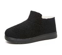 Generisch Bottes de neige d'hiver pour femme - Bottes de neige chaudes avec doublure en polaire - Confortables - Décontractées - Tendance - Raquettes de neige pour temps froid, Noir , 38 EU