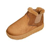 Generisch Bottes de neige d'hiver pour femme - Chaudes - Avec doublure - Antidérapantes - Pour l'extérieur - Chaussures chaudes - Bottes courtes - Bottes d'hiver, marron, 37.5 EU