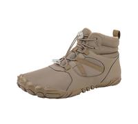 Generisch Bottes de neige d'hiver pour femme - Chaudes Plus épaississement des poils - Antidérapantes - Anti-éclaboussures - En coton - Pour l'extérieur, l'alpinisme - Chaussures à cinq doigts, café