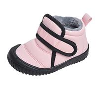 Generisch Bottes de neige d'hiver pour fille par temps froid - Bottes de neige doublées thermiquement pour bébé, Rose, 26 EU