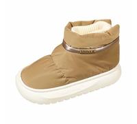 Generisch Bottes de neige pour femme - Antidérapantes - Doublure - Bottes d'hiver - Bottes de randonnée - Imperméables et confortables - Bottes de randonnée - Bottes d'hiver, marron, 40 EU