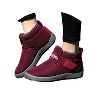 Generisch Bottes de neige pour femme - Imperméables - Tige courte - Isolées - Doublure en polaire épaisse - Baskets confortables - Chaussures de loisirs d'extérieur - Antidérapantes - Avec semelle