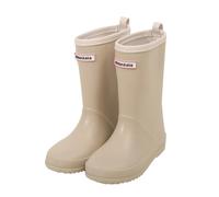 Generisch Bottes de pluie antidérapantes pour chaussures imperméables unisexes pour enfants avec profil robuste pour les jours humides, kaki, 35 EU