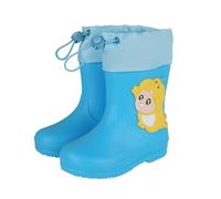 Generisch Bottes de pluie en caoutchouc imperméables et antidérapantes pour filles et garçons, idéales pour jouer sous la pluie, pour jouer à travers la boue, l'école, le jardin, le camping, bleu, 23