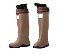 Generisch Bottes de pluie en caoutchouc pour femme - Bottines d'équitation - Élégantes - Chaussures de pluie confortables - Imperméables - Bottes courtes - Bottes d'équitation pour femme - Bottes