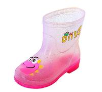 Generisch Bottes de pluie légères en caoutchouc pour enfants - Imperméables et antidérapantes - Idéales pour la course à pied dans la boue - Pour garçons et filles - Pour l'école, les loisirs, le