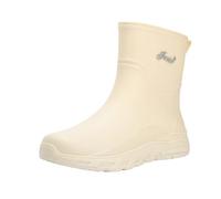 Generisch Bottes de pluie mi-mollet pour homme, bottes de pluie pour homme, chaussures en caoutchouc, chaussures de travail extérieur, antidérapantes, couleur unie, plate-forme antidérapante, beige