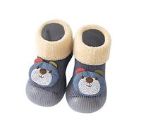 Generisch Bottes de pluie pour enfant et nouveau-né - Premières mignonnes - Épaisses et chaudes - Antidérapantes - Chaussures plates pour femme, bleu, 24 EU