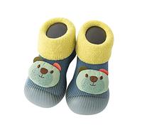 Generisch Bottes de pluie pour enfant et nouveau-né - Premières mignonnes - Épaisses et chaudes - Antidérapantes - Chaussures plates pour femme, vert, 22 EU