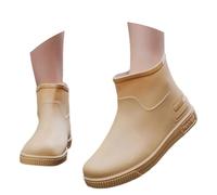 Generisch Bottes de pluie pour femme avec languette d'orteils, chaussures de loisirs polyvalentes pour toute l'année, design classique au quotidien, idéales pour combiner avec un jean