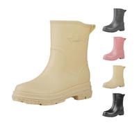 Generisch Bottes de pluie pour femme, bottes de pêche, bottes à tige courte, résistantes à l'usure, bottes en caoutchouc antidérapantes, bottes de travail tendance pour les loisirs, chaussures de