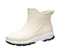 Generisch Bottes de pluie pour femme Chaussures d'eau en caoutchouc Chaussures décontractées Mode en plein air Travail de pêche Lavage de voiture Cuisine Antidérapant Surchaussures Bottes de pluie
