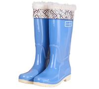 Generisch Bottes de pluie tendance pour femme - Chaussures d'extérieur pour la randonnée, le camping, la vie quotidienne - Confortables - Talon bas - Bottes imperméables, bleu ciel, 40 EU